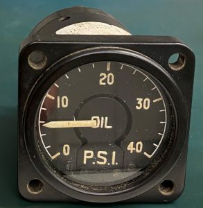 (Q13) Oil Pressure Gauge, BE-78226, S63-4-1176T, Sangamo Weston Ltd