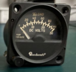 (Q7) DC Volt Loadmeter Indicator, 101-384106-9, MD106-9, Mid-Continent Instr. Co.