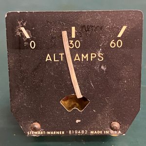 (Q7) Alternator Amp Gauge, 4404-1-163/3, 819482, Stewart-Warner