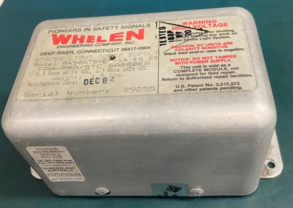 (Q11) Strobe Light Power Supply, A490ATS-DF14/28, Whelen Engineering