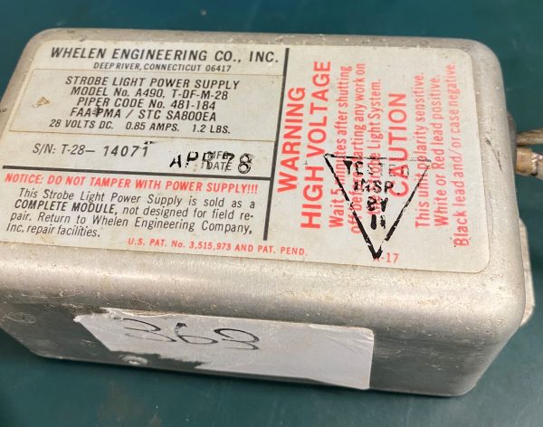 (Q11) Strobe Light Power Supply, A490.T-DF-M-28, 481-184, Whelen Engineering