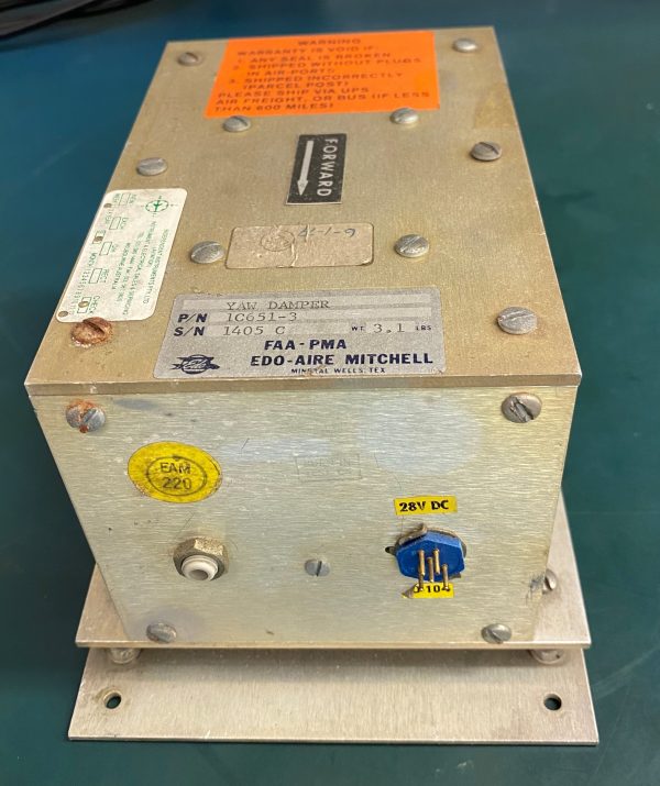 (Q6) Yaw Damper, 1C651-3, EDO-Aire Mitchell
