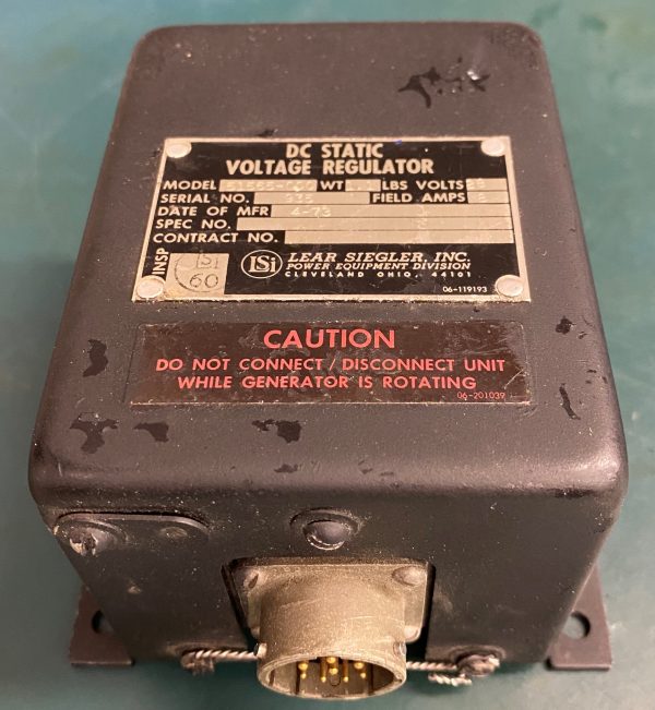 (Q14) DC Static Voltage Regulator, 51565-000, Lear Siegler Inc.
