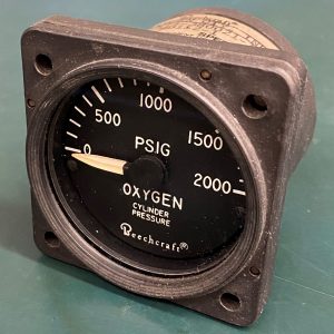 (Q15) O2 Cylinder Pressure, 114-380021, MD112-1, Beechcraft