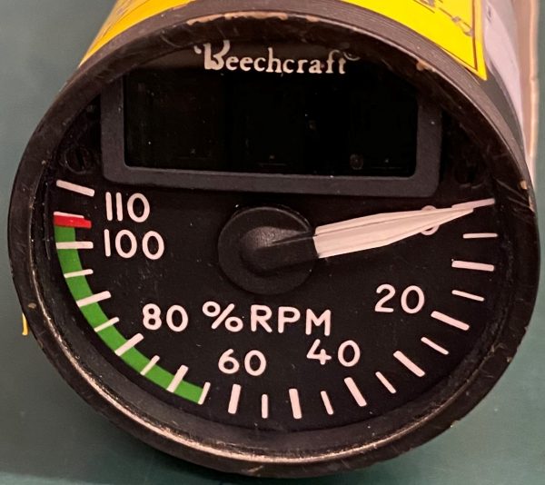 (Q8)Turbine Percent RPM Gauge, 114-380663-5, 55003-004, In-Step Instruments