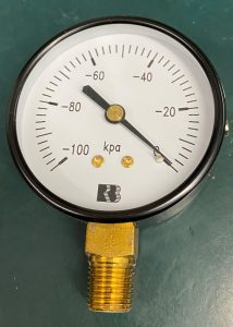 (Q16) Pressure Gauge, 63MMX-100KPA1/4BSPTLM, 1612510