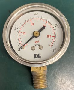 (Q16) Pressure Gauge, 50MMX800KPA/PSI1/4BSPTLM, 1611263