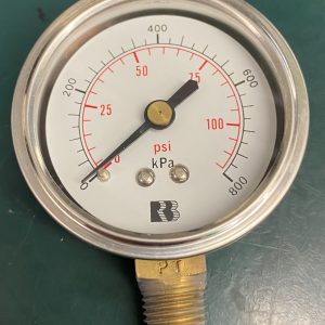 (Q16) Pressure Gauge, 50MMX800KPA/PSI1/4BSPTLM, 1611263