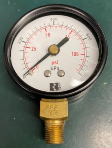 (Q16) Pressure Gauge, 50MMX800KPA/PSI1/8BSPTLM, 1611260