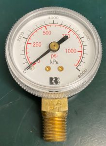 (Q16) Oxygen Gauge, 50MMX8000KPA/PSI1/4BSPTLM, 1611800