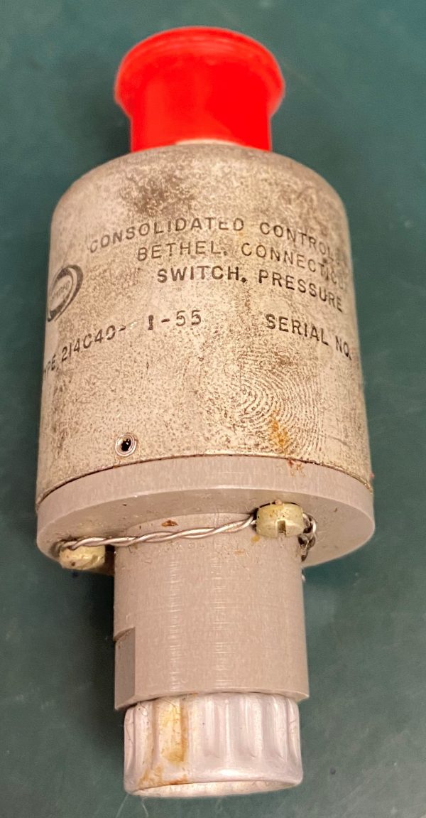 (Q19) Pressure Switch, 214C40-1-55, Consolidated Controls Corp.