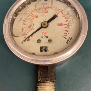 (Q16) Liquid Filled Pressure Gauge, L63MMX4000KPA/PSI1/4BSPTLM