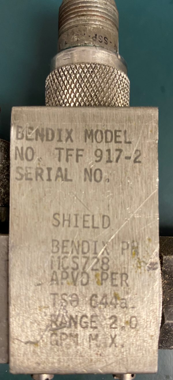 (Q18) Fuel Flow Transmitter, TFF-917-2, Bendix