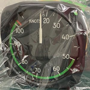 (QS2) Airspeed Indicator, 8000-B.461, 0.155MPH/130 knotts, United Instruments