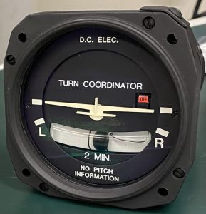 (QS2) Turn Co-ordinator, S3291-1, 1394T100-10RZ, Electric Gyro. Corp.