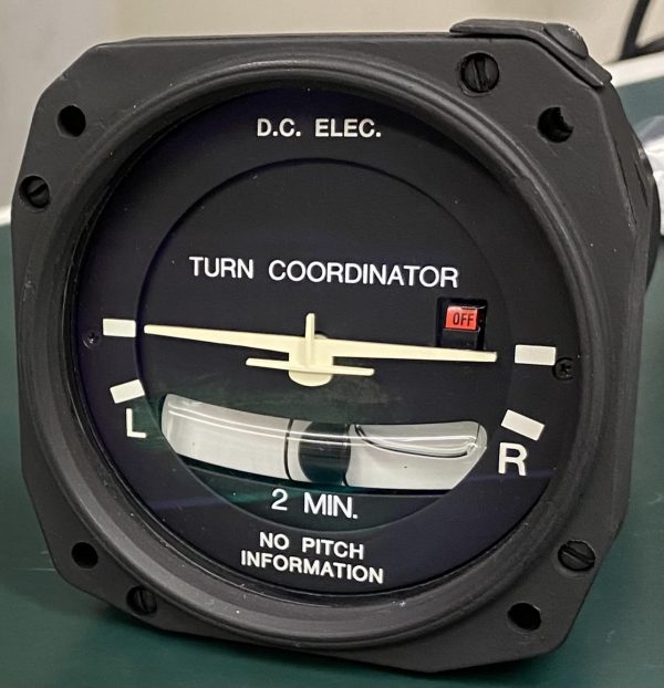 (QS2) Turn Co-ordinator, S3291-1, 1394T100-10RZ, Electric Gyro. Corp.